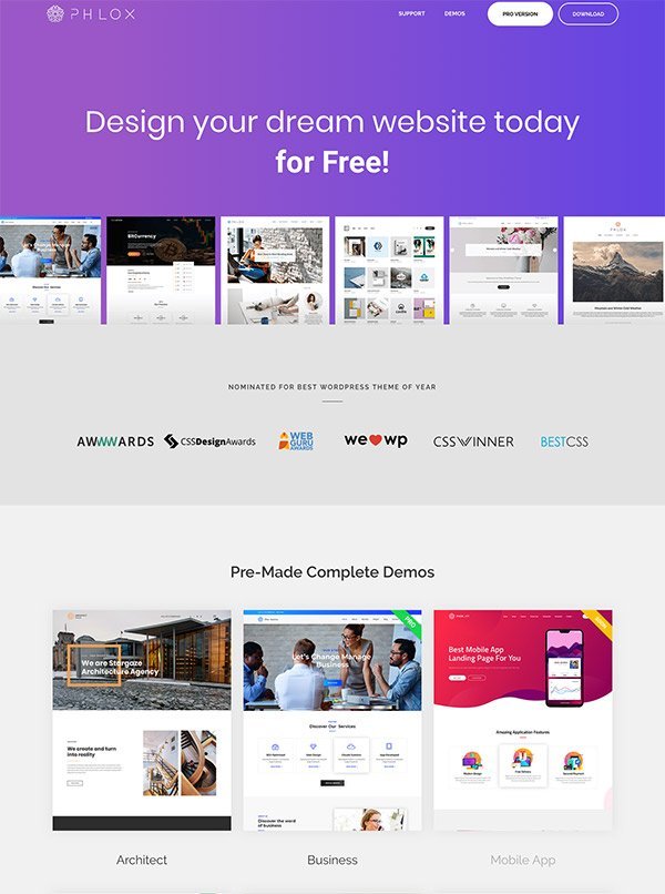 Core Elements - Phlox WordPress Theme