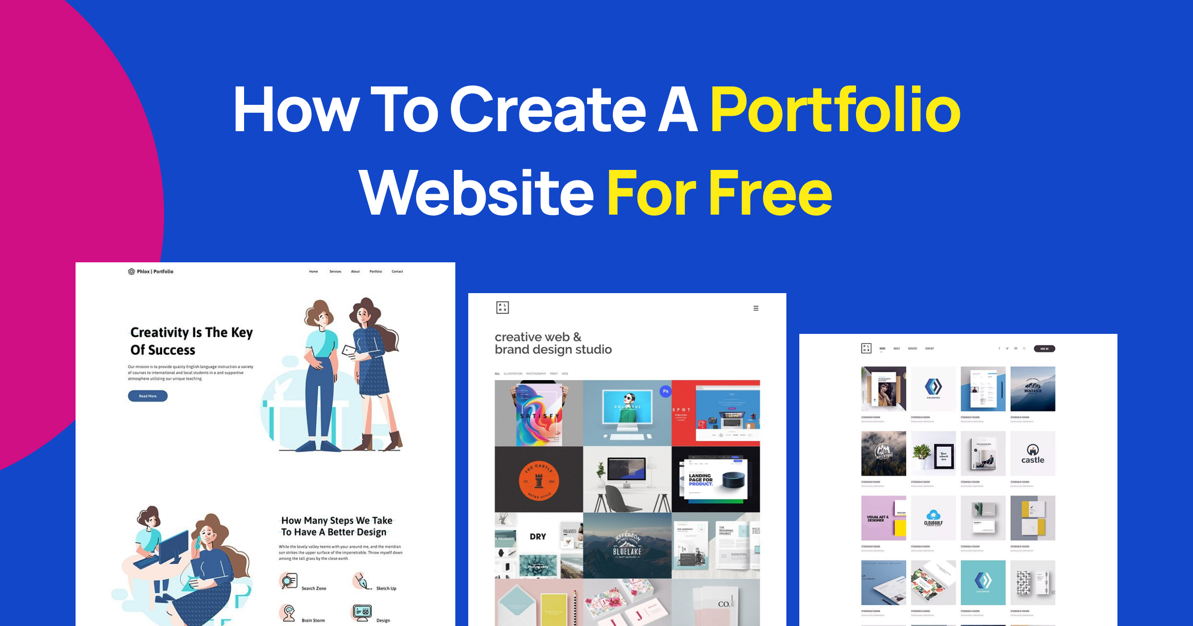 How to Create a Portfolio Website for Free